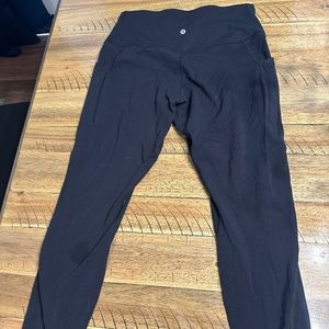 Lululemon align black leggings size 12 25”